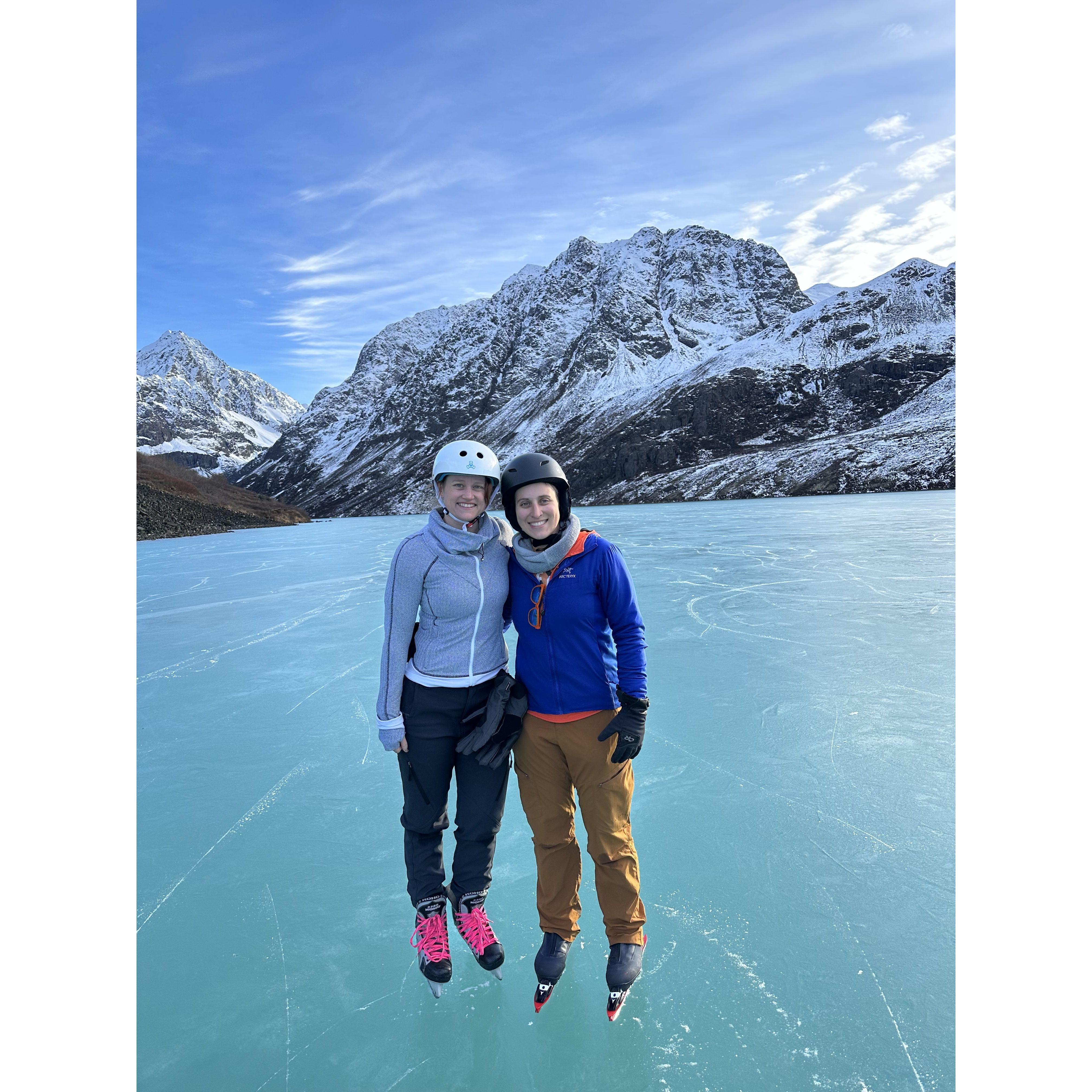 Our first skate together