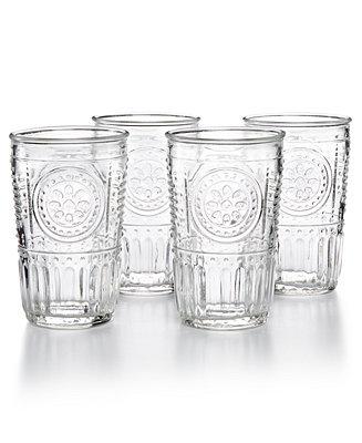 Romantic 4-Pc. Tumbler Set
