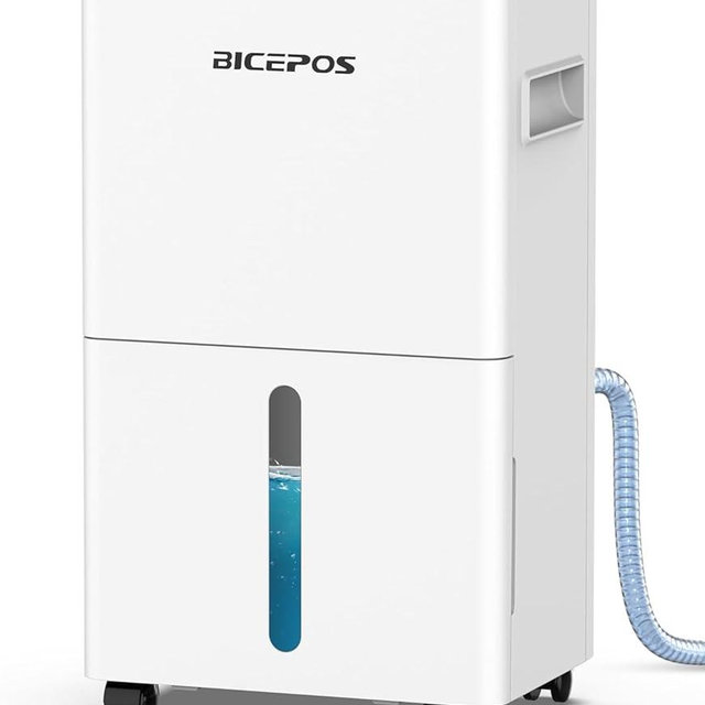 1500 Sq.Ft Dehumidifier for Basement with Drain Hose, 21 Pints Dehumidifiers for Home, Bathroom, Bedroom, Large Room, Continuous Drainage, Auto Defrost, Intelligent Humidity Control, 24H Timer