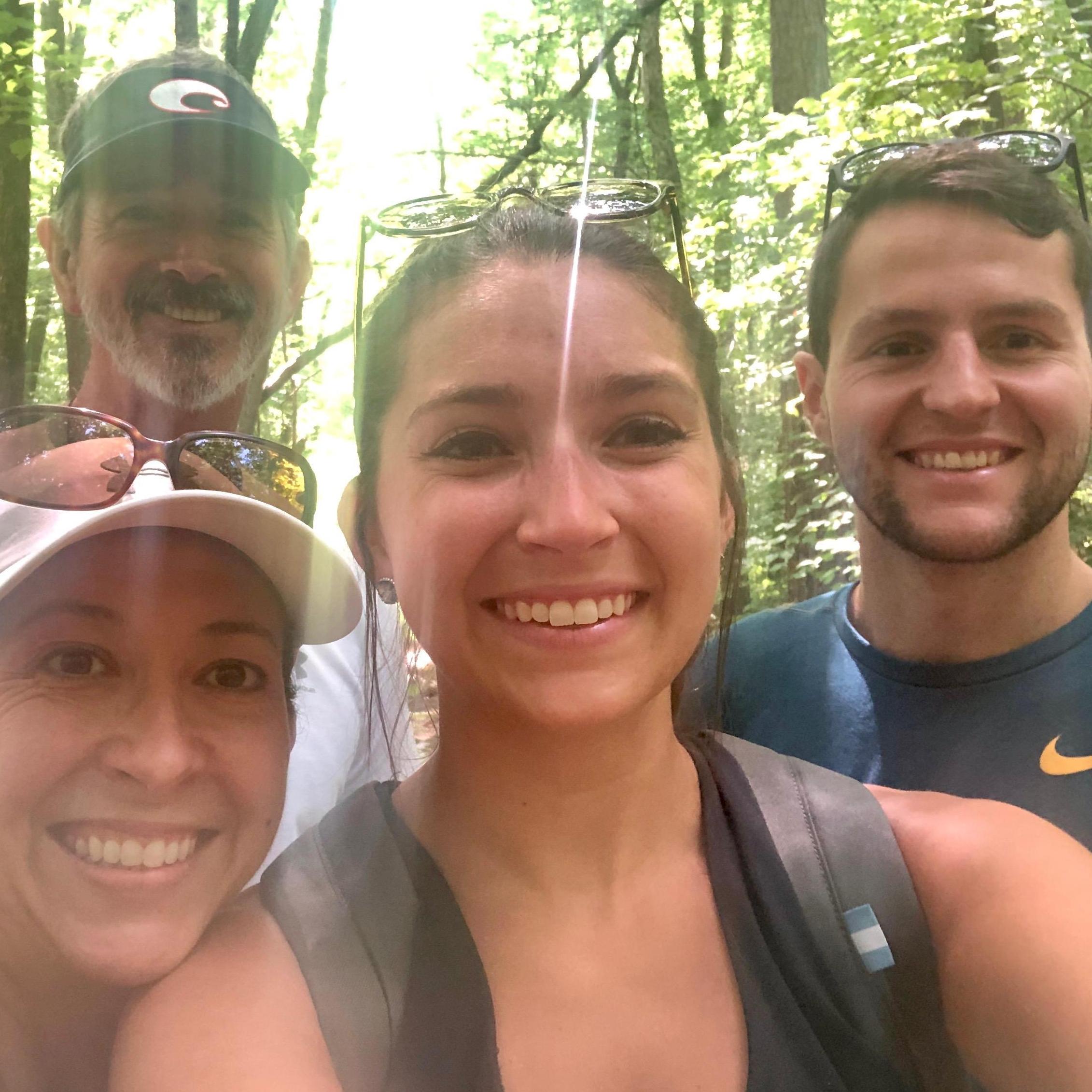 A family hiking trip, 2020