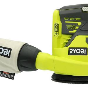 Ryobi P411 One+ 18 Volt 5 Inch Cordless Battery Operated Random Orbit Power Sander (Battery Not Included / Power Tool Only)