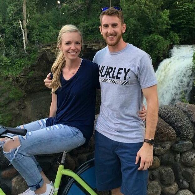 One of our first dates to Minnehaha Falls