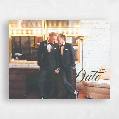 Evergreen Wedding Save the Date - Marquis Landscape