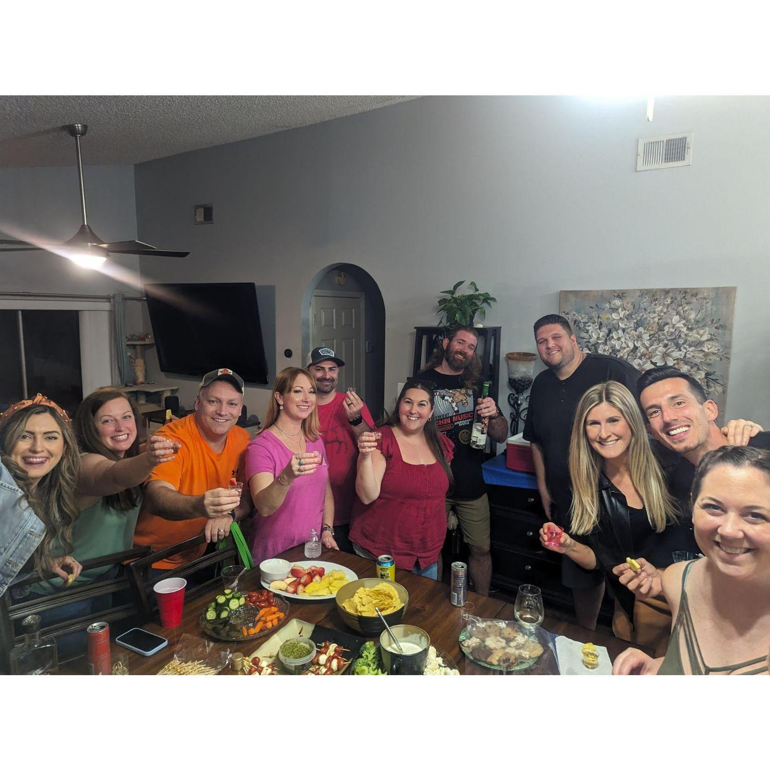 Annual SOUPer Bowl Parties at our house