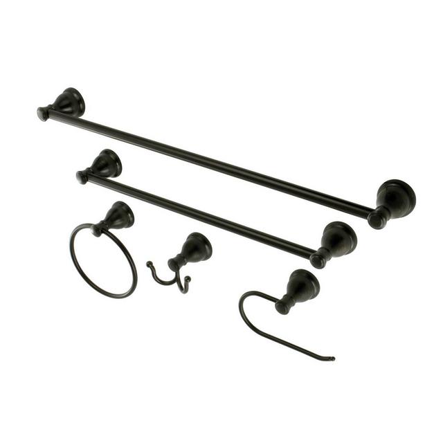 5pc Mesa Verde Bathroom Accessory Set Oil Rubbed Bronze - Kingston Brass