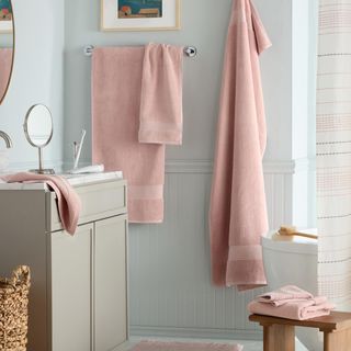 Everyday Dobby 6-Piece Border Bath Towel Set