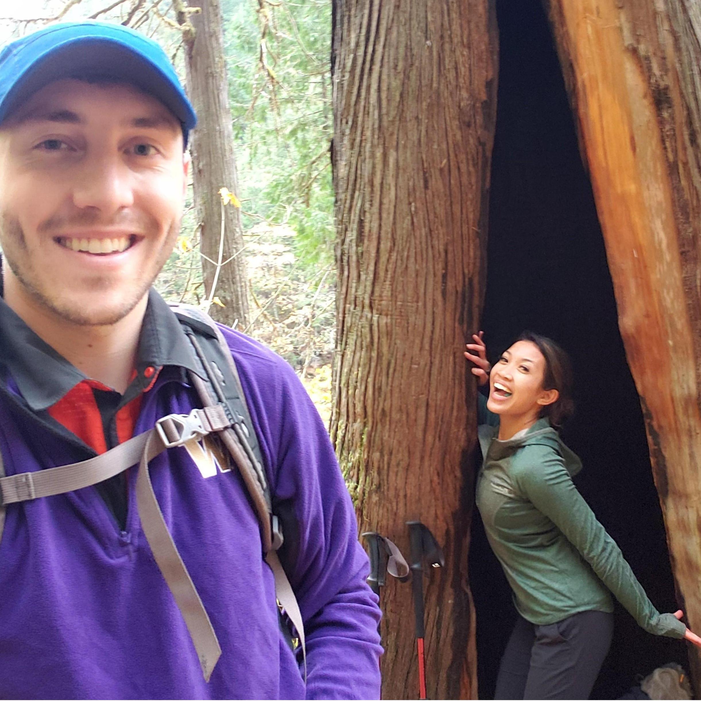 Our first over-night backpacking trip together in 2018.