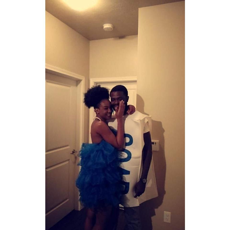Our first Halloween together in the city we met (South Bend, Indiana)