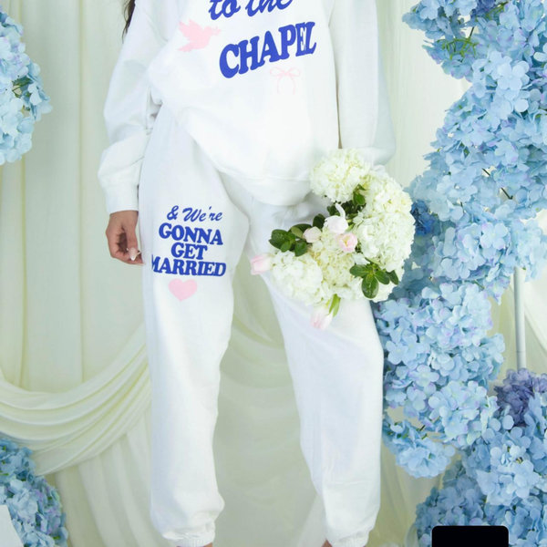 friday + saturday: gonna get married sweatpants size medium