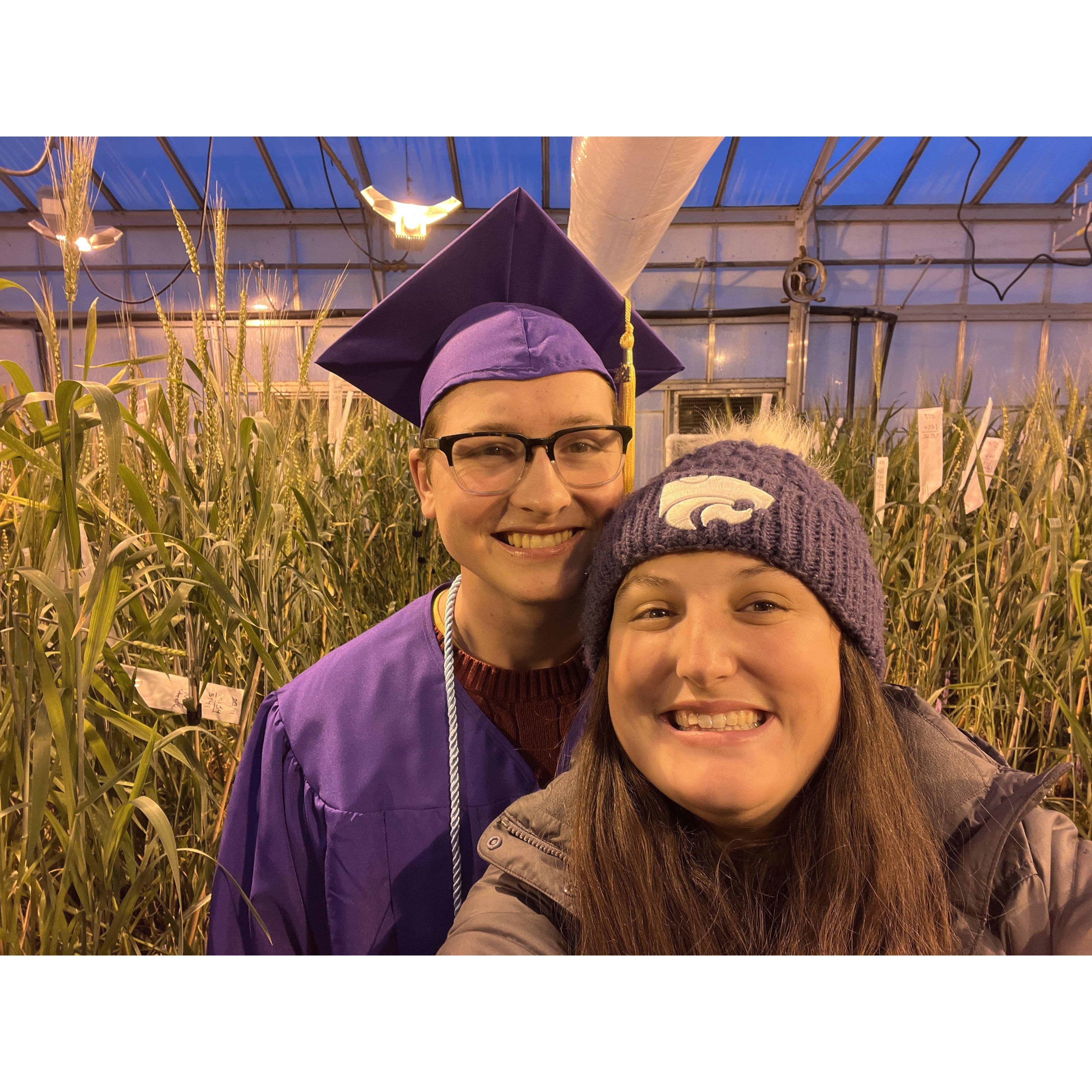 Pre-Graduation pictures in the Greenhouse