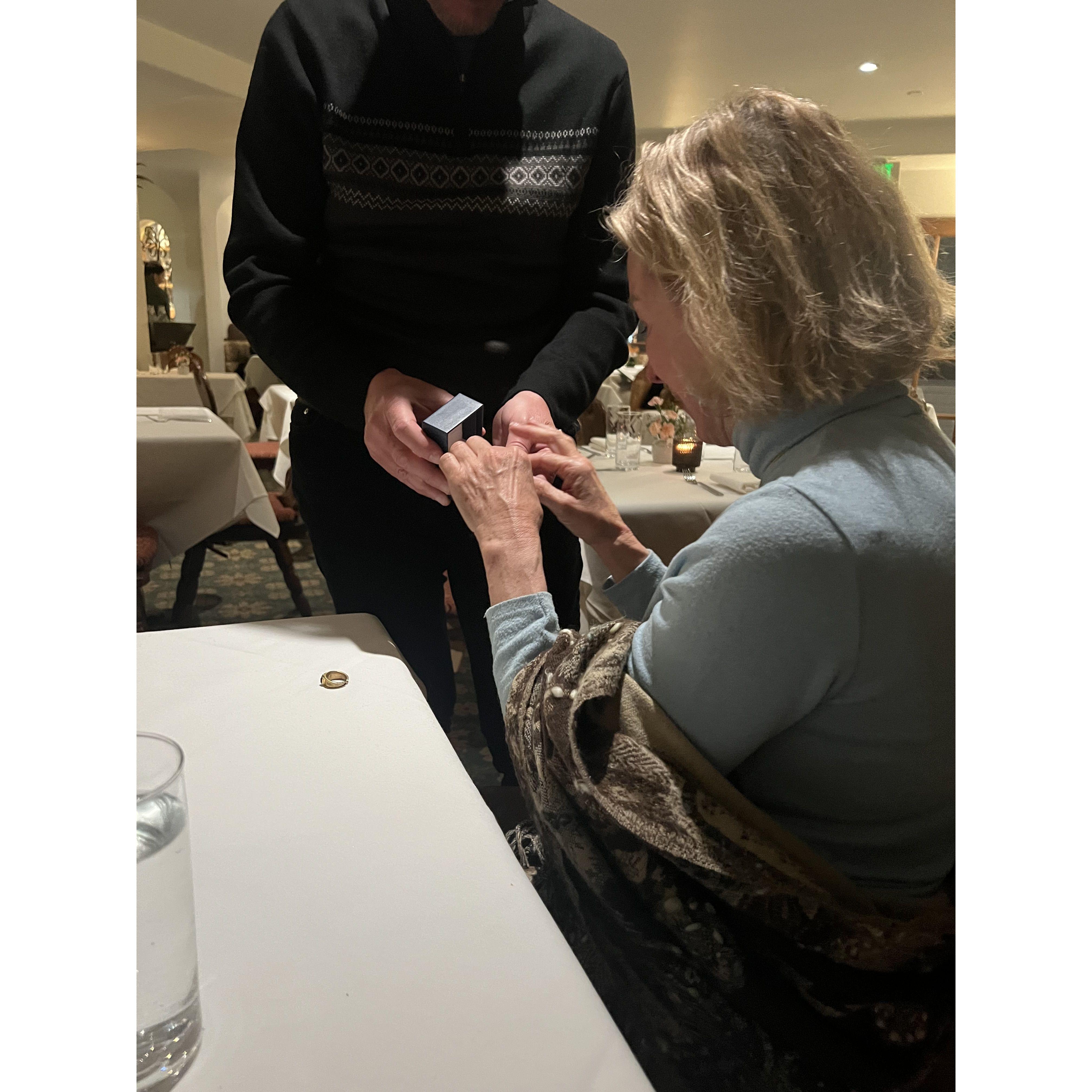 Scott proposed on our ski trip to Deer Valley, Utah on our 5th anniversary!