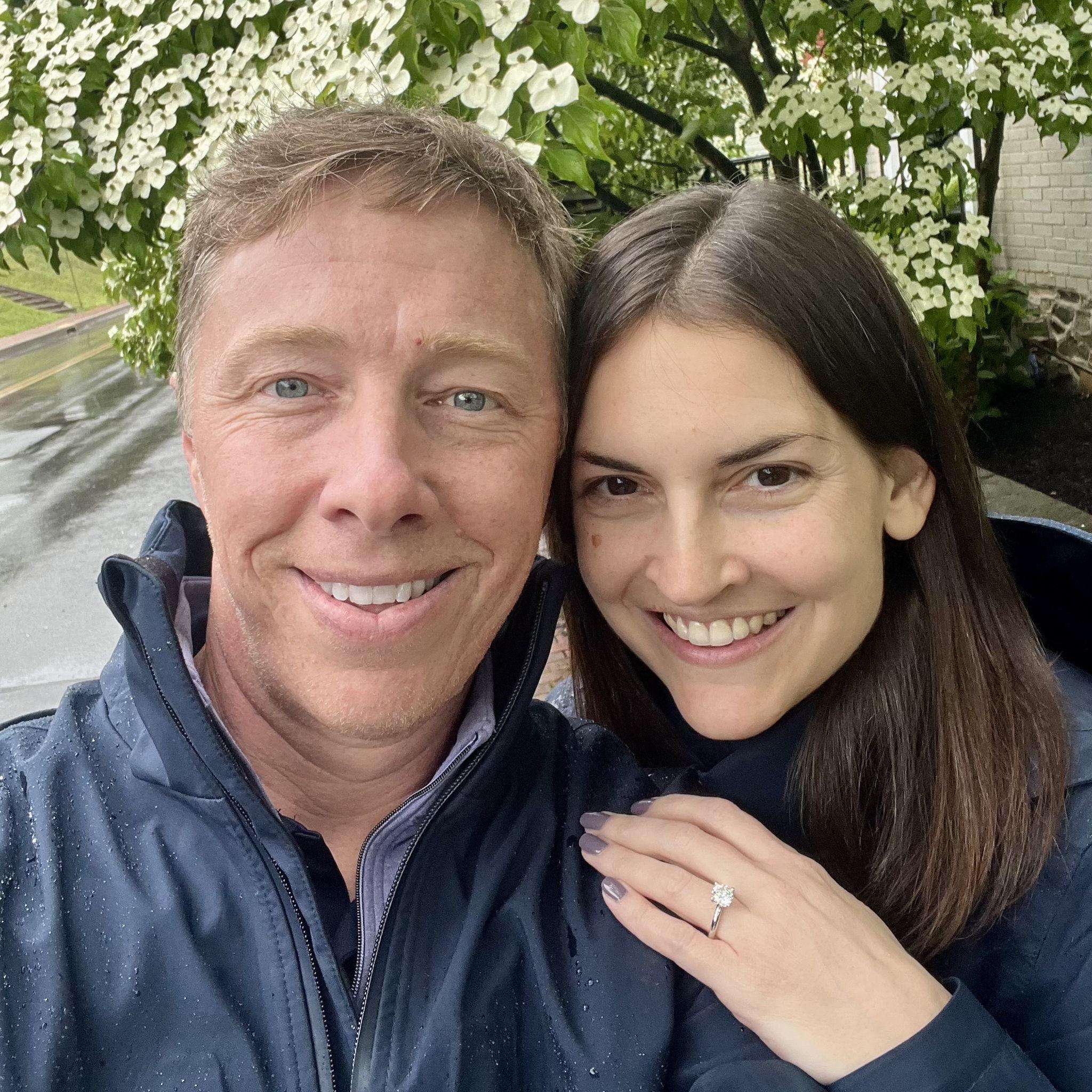 First comes the house, then comes a rainy but magical engagement along the Delaware River in New Hope