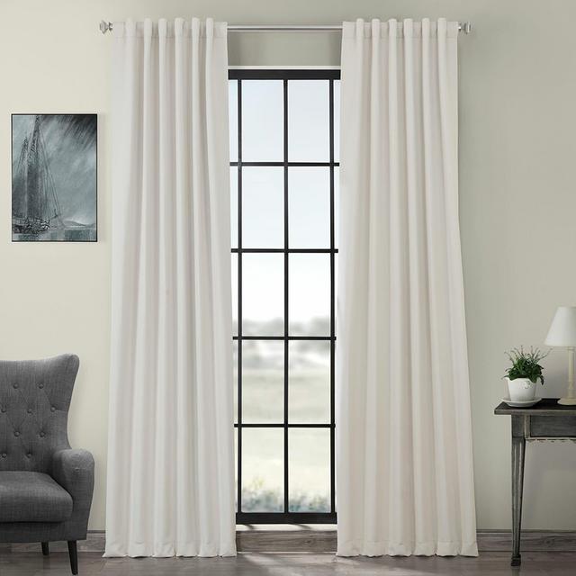 Cairo Solid Color Room Darkening Rod Pocket Curtain Panels (Set of 2)