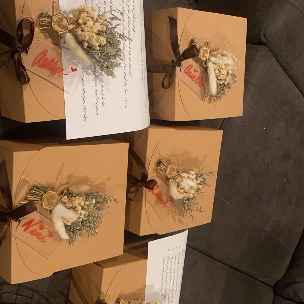 Bridal party proposal boxes😊