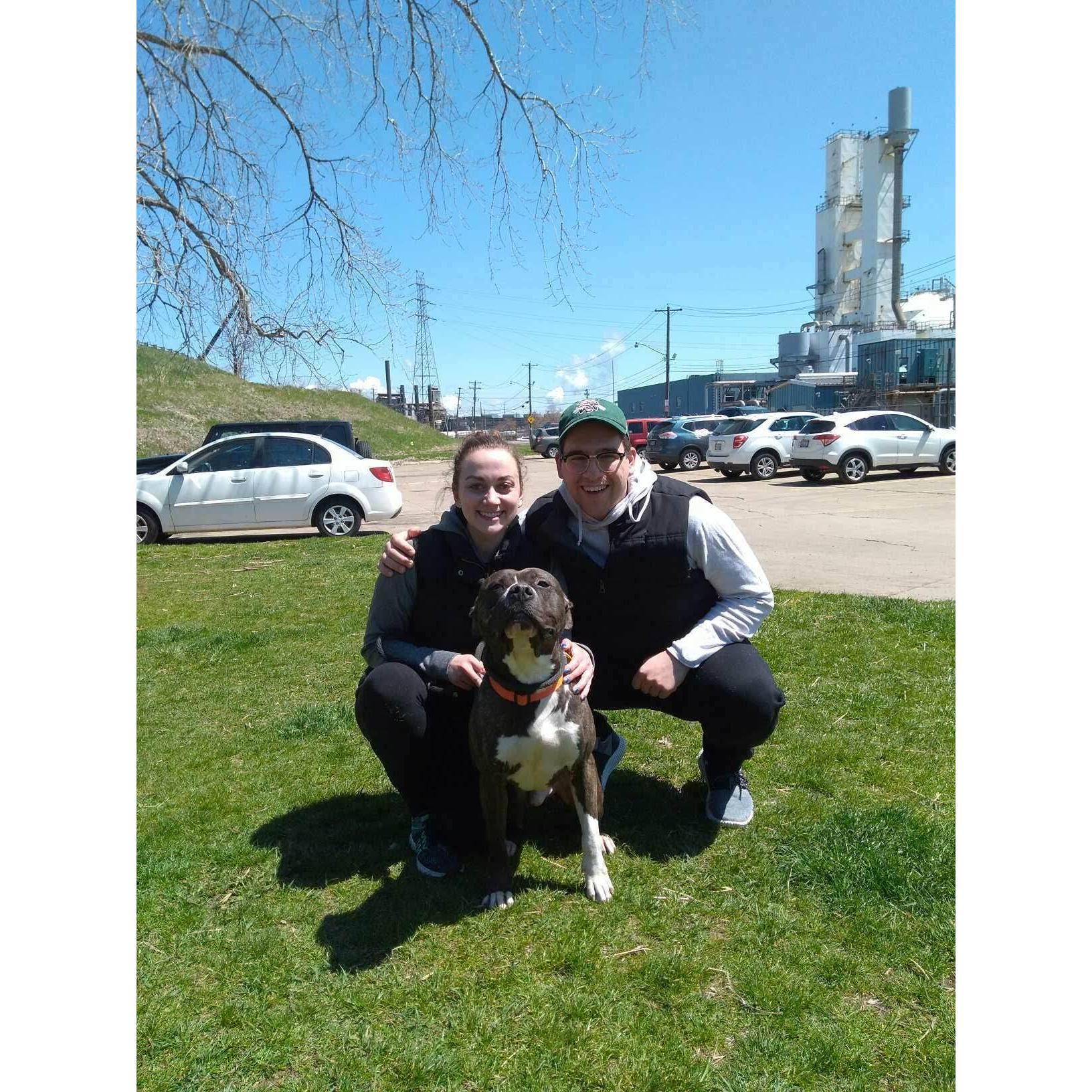 Lenny's adoption day! Look how proud he looks to have found his forever family.