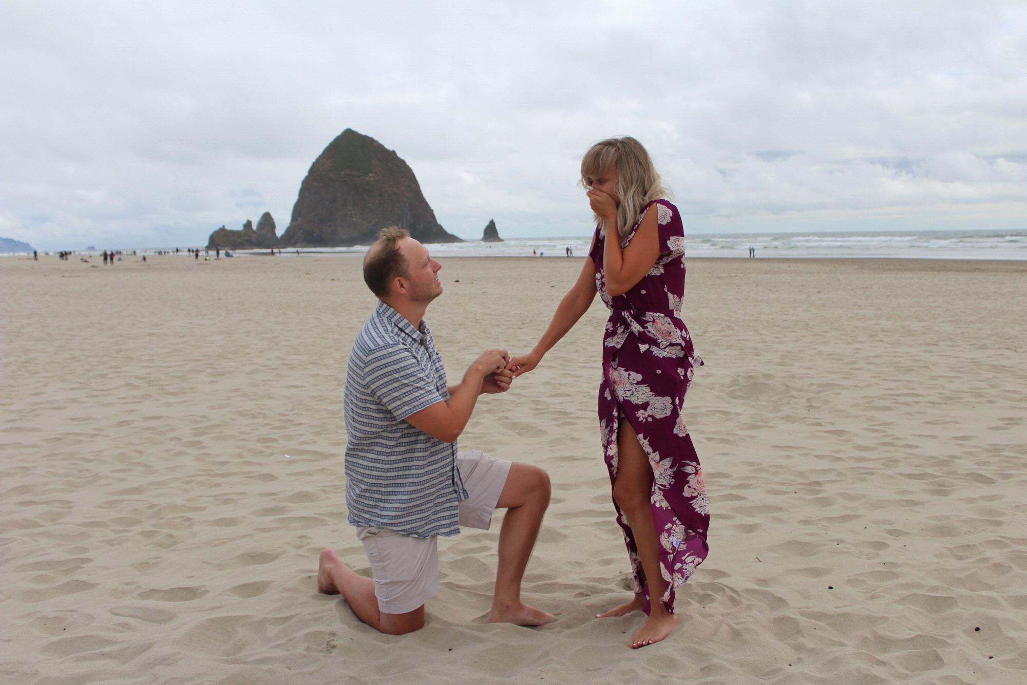 Zach beginning his proposal speech! (Don’t ask Maddie what he said, she blacked out here and doesn’t remember anything LOL) June 25 2019