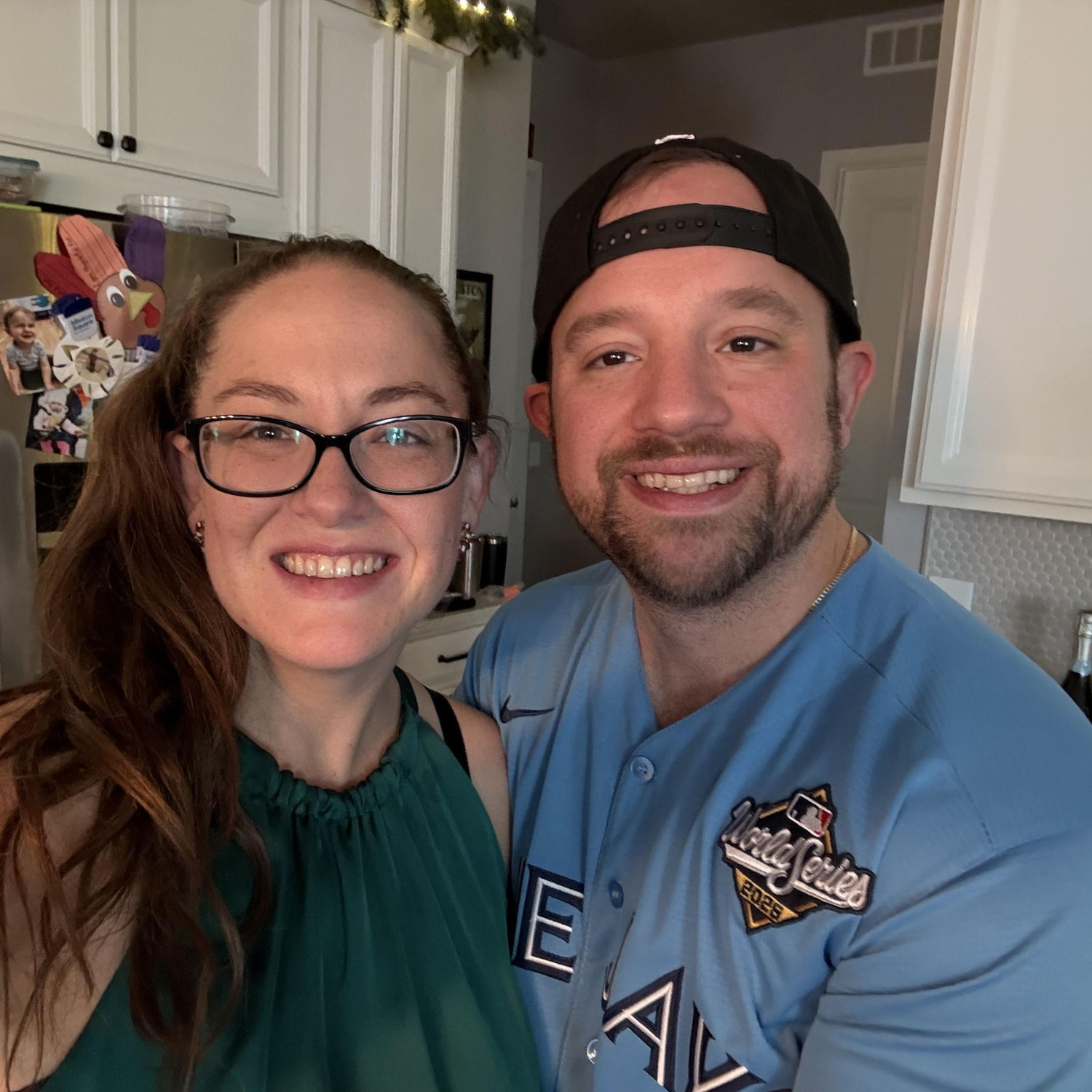 First Christmas together at my sister's