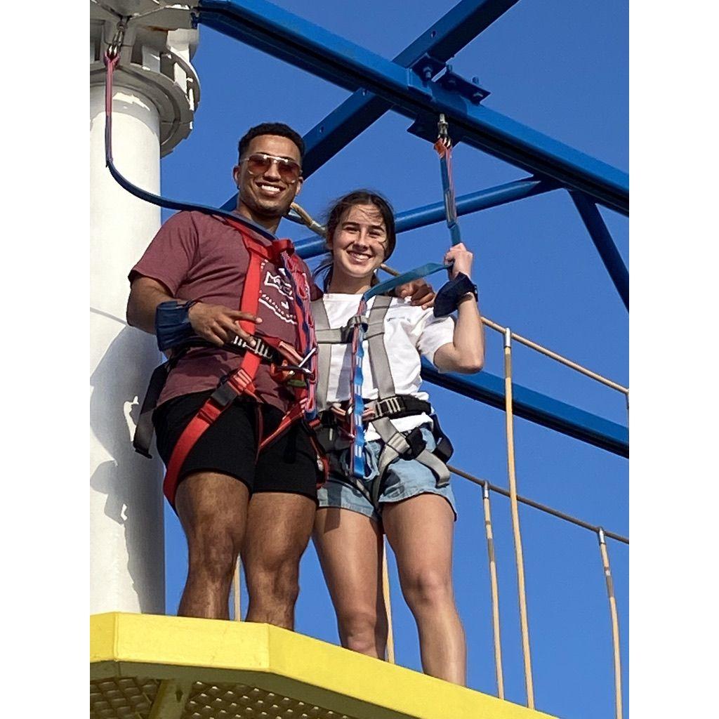 Ropes course on a cruise to Cozumel!
