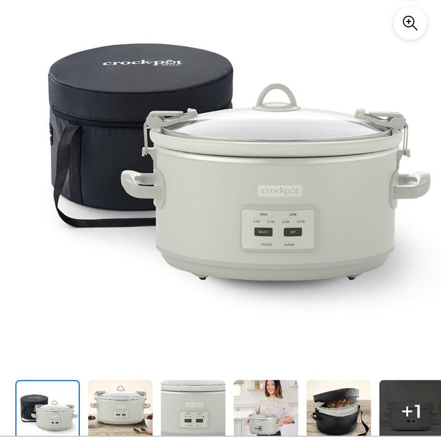 Crock-Pot 7-Quart Cook and Carry Programmable Slow Cooker with Carry Bag