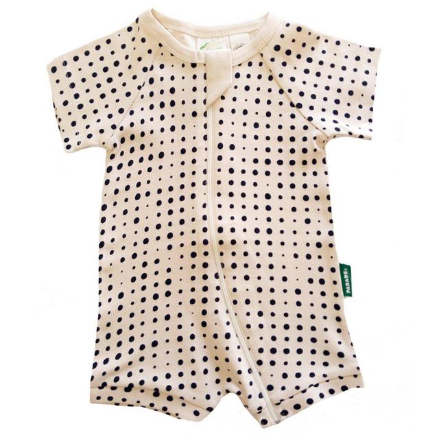 Parade Organics Organic Baby Shortie Zip Romper