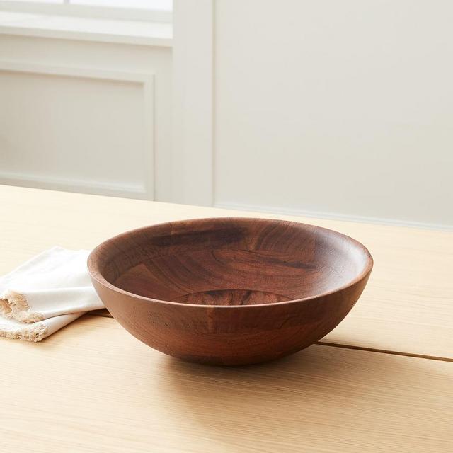 Clermont Wood Serveware Small Serve Bowl Each Acacia Wood