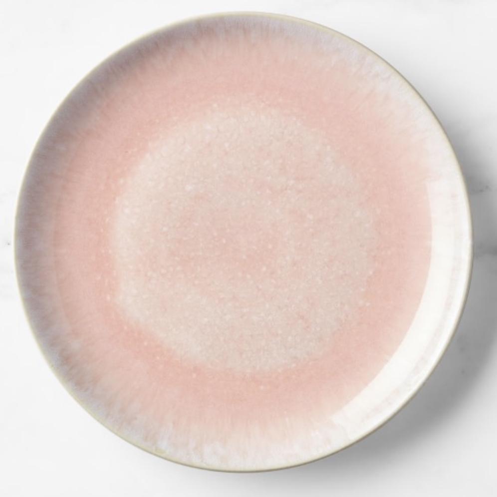 Cyprus Reactive Glaze Salad Plates, Set of Four - LIGHT PINK