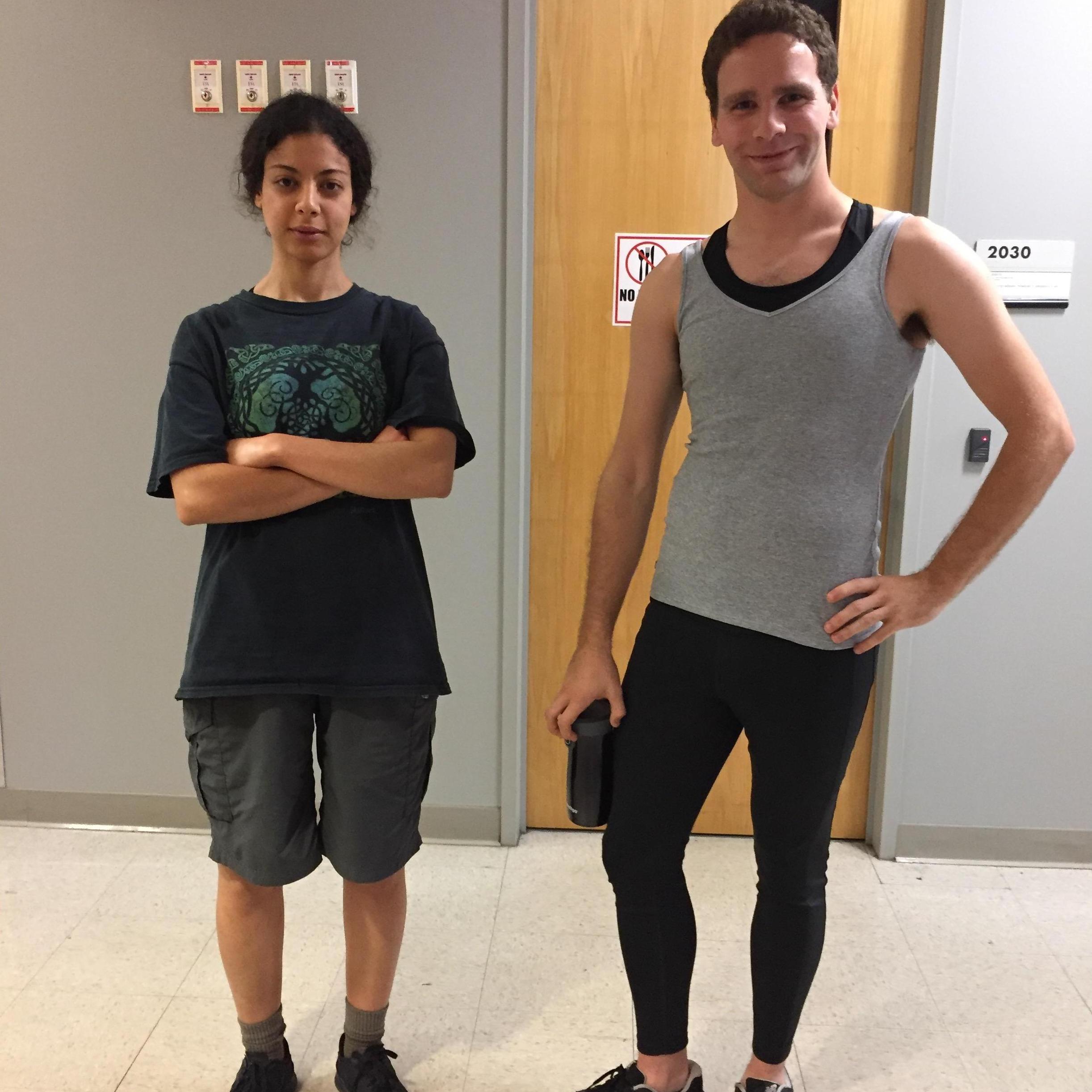 October 2016 - We dressed up as each other.