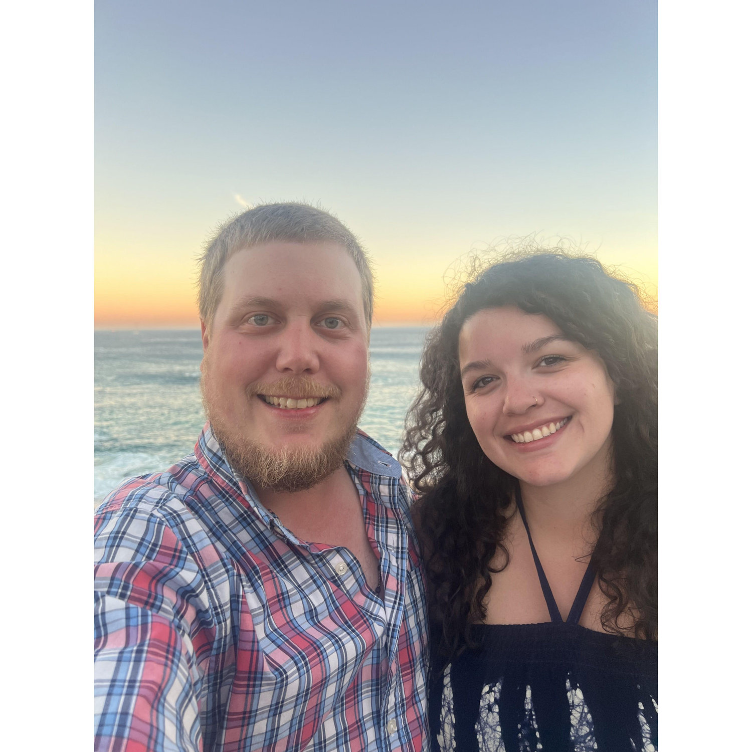 The day after our engagement in Mexico!