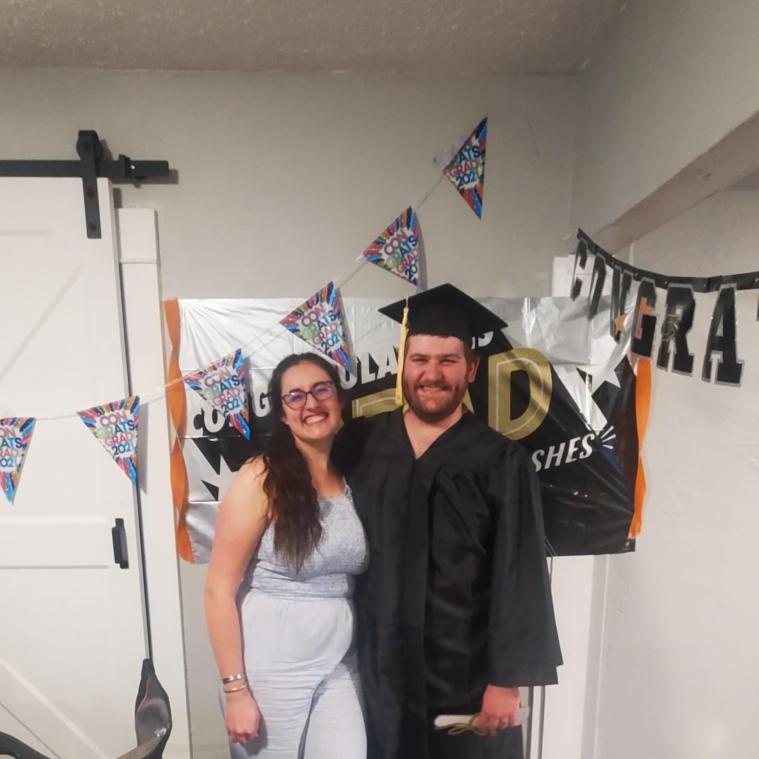 Extra special graduation, since it was celebrated in our first house.
