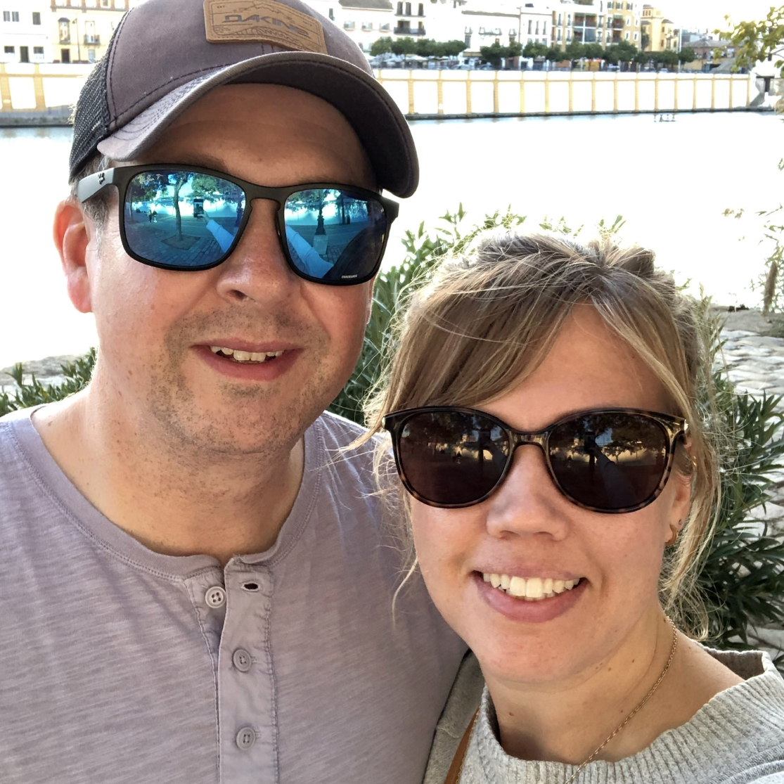 One of the few pics of us in Spain!