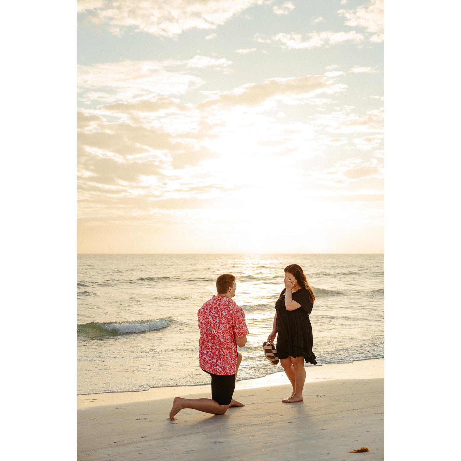 The moment we decided this love was forever. Siesta Key sunsets are unmatched.