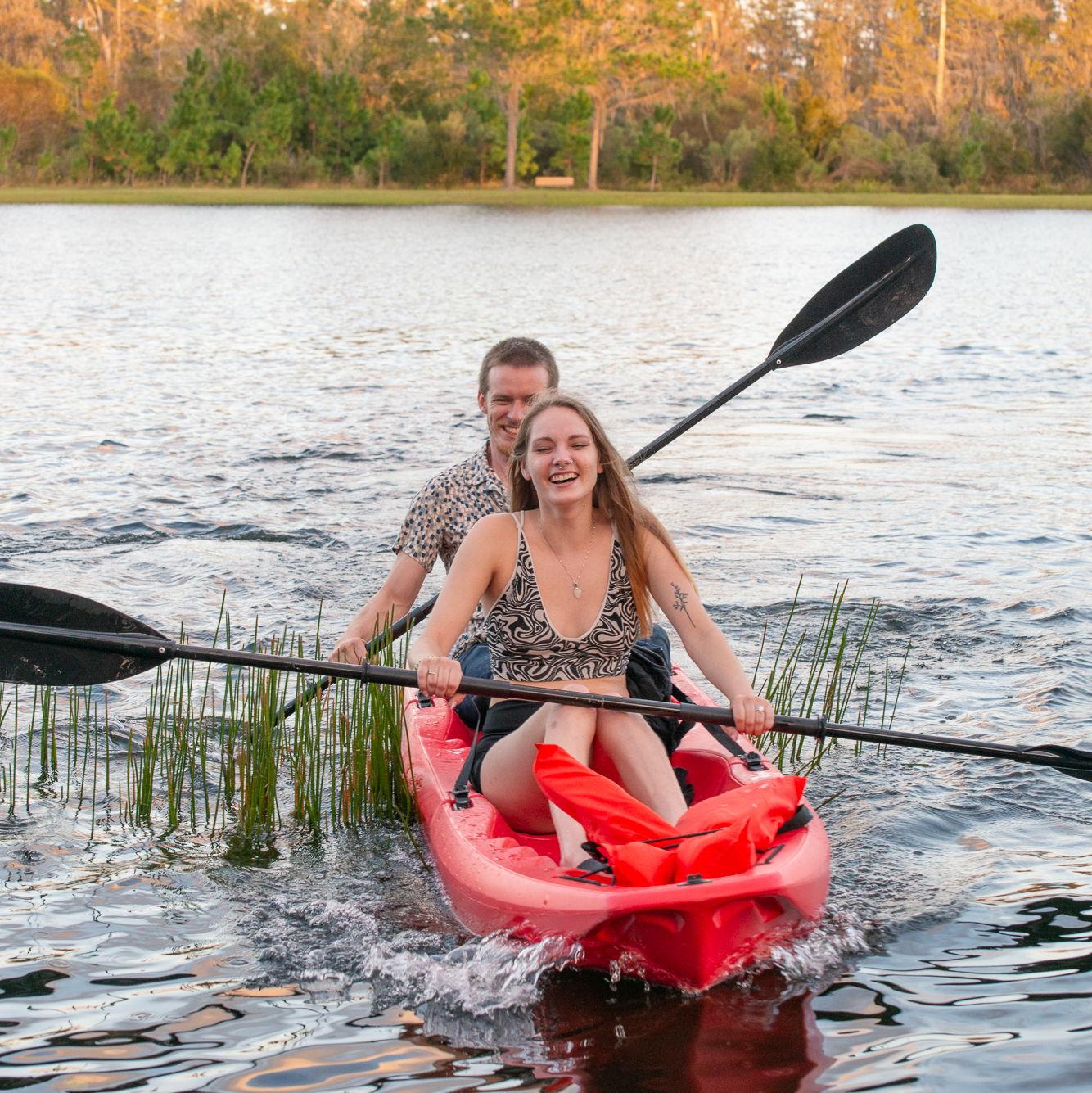 Coming in from the pond after our proposal!