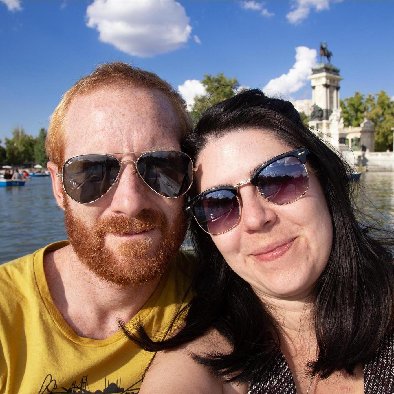 Hanging out at the Retiro Parque in Madrid.
