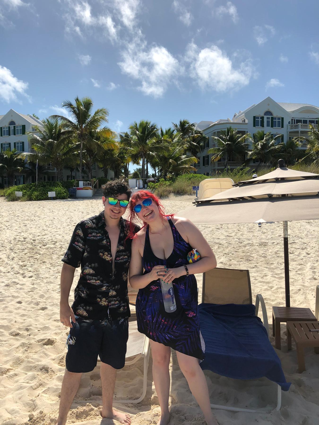 November 2019- A blast at the beach in the Turks and Caicos.