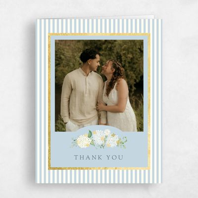 Baby Blue Wedding Thank You - Speranza Photo Foil