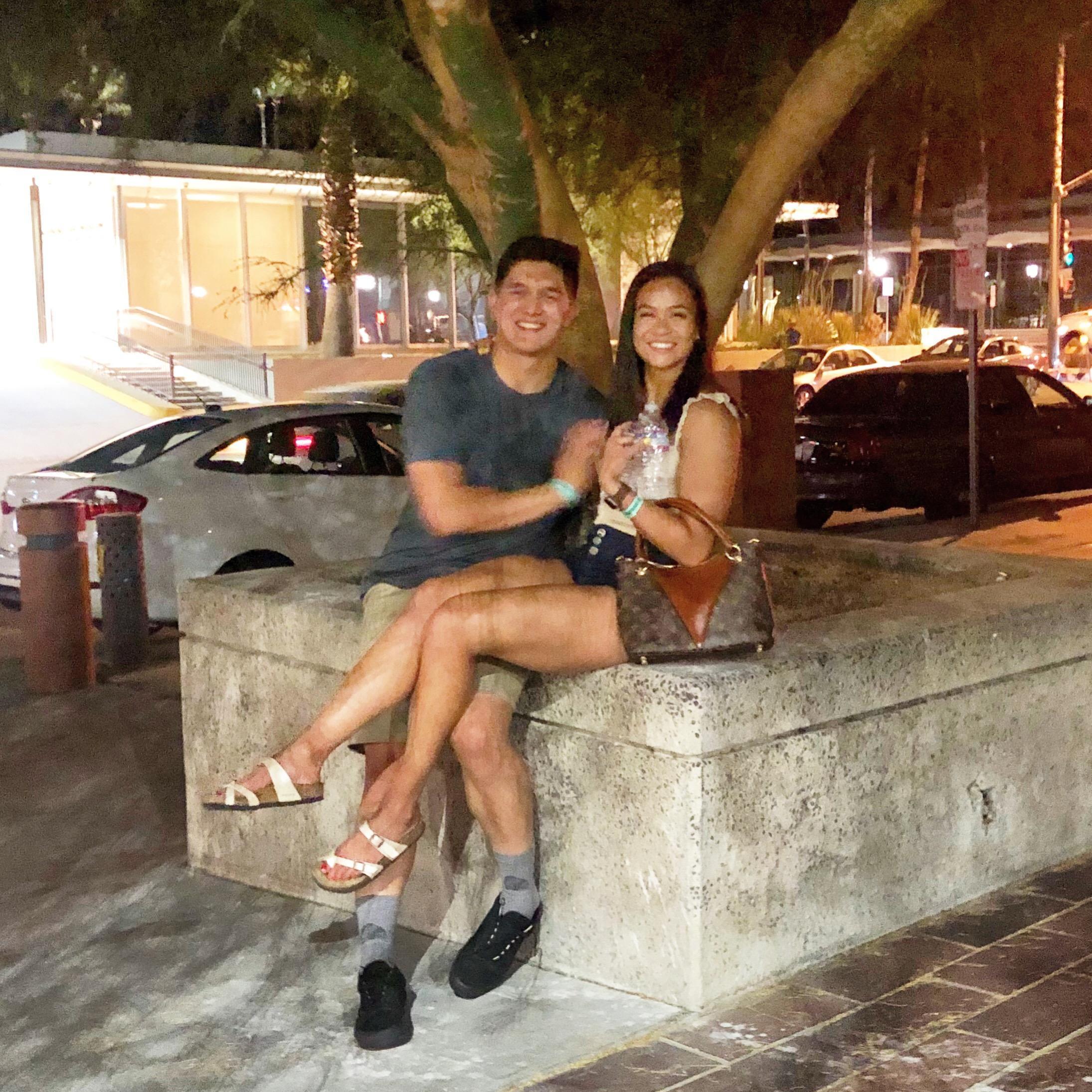 Downtown Palm Springs. AKA: the first time Jo ever saw Colton intoxicated