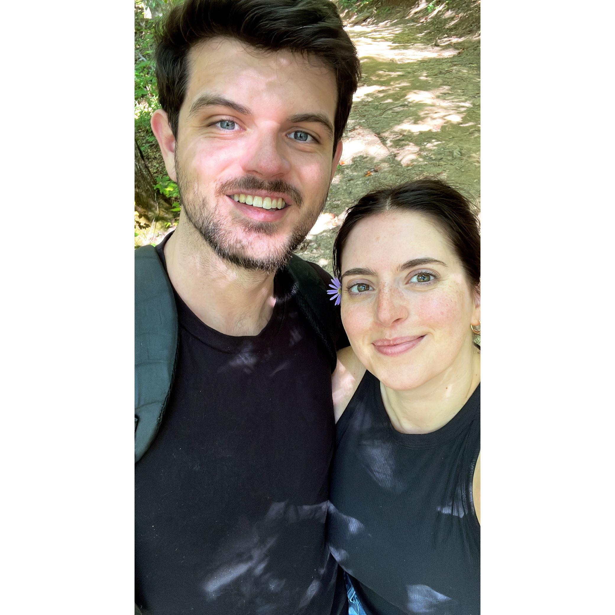 Hiking Yonah Mountain, Jordan's favorite
