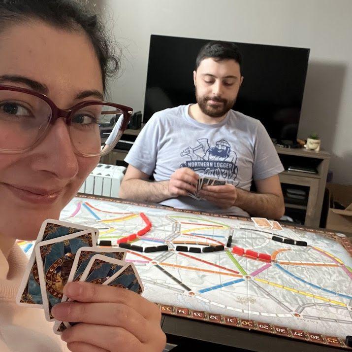 One of our favourite activities together...Board games!