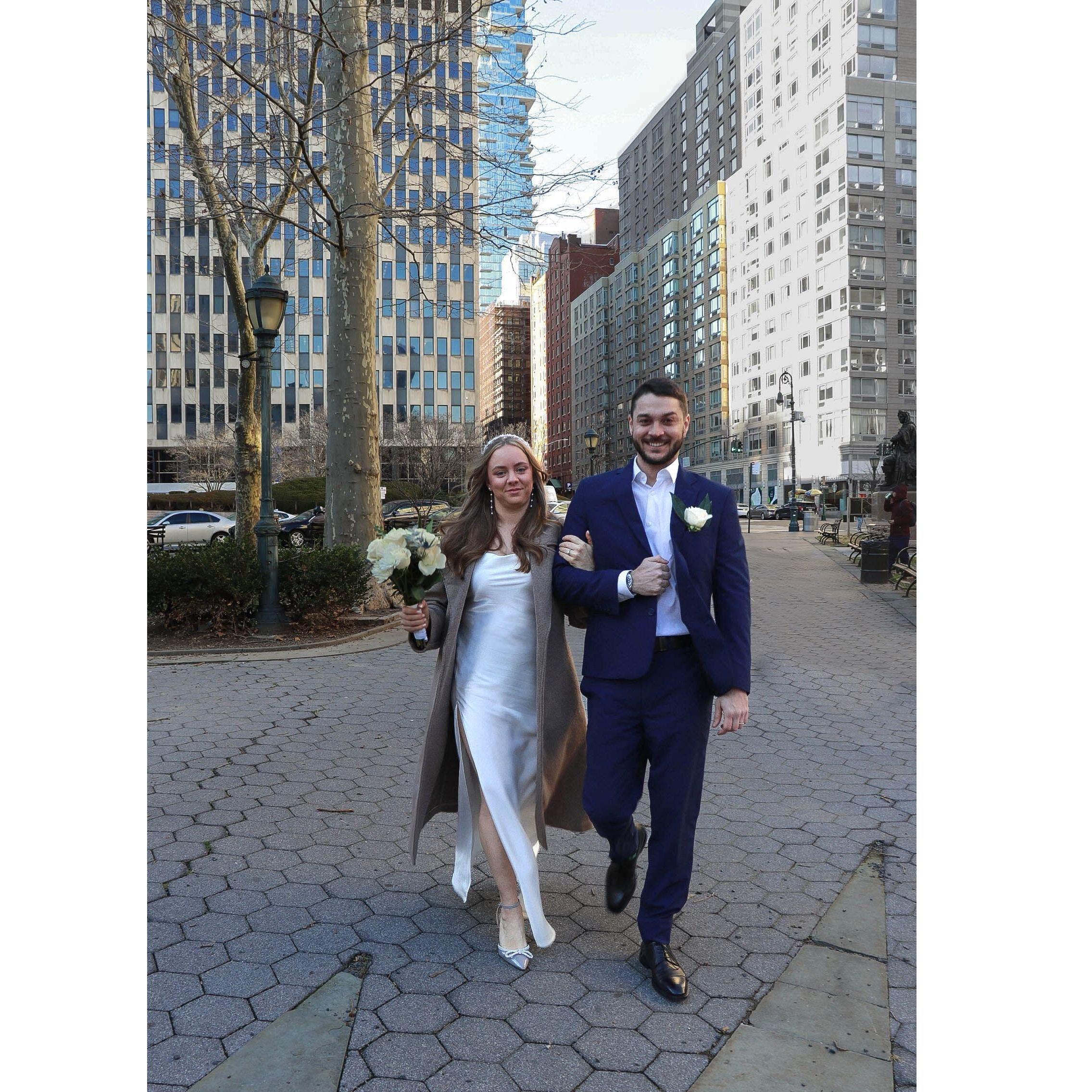 Our intimate wedding in New York City