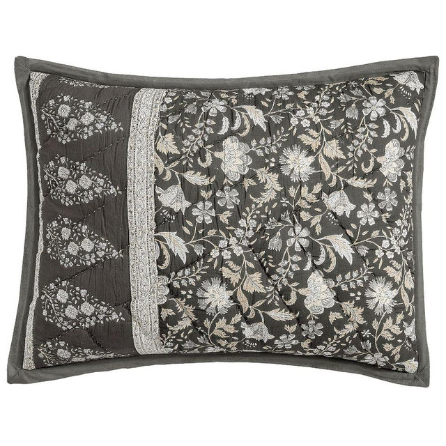 Bette Reversible Quilted Shams Standard Neutral