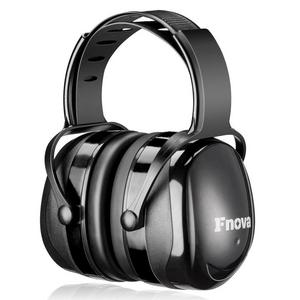 Fnova 34dB Highest NRR Safety Ear Muffs - Black