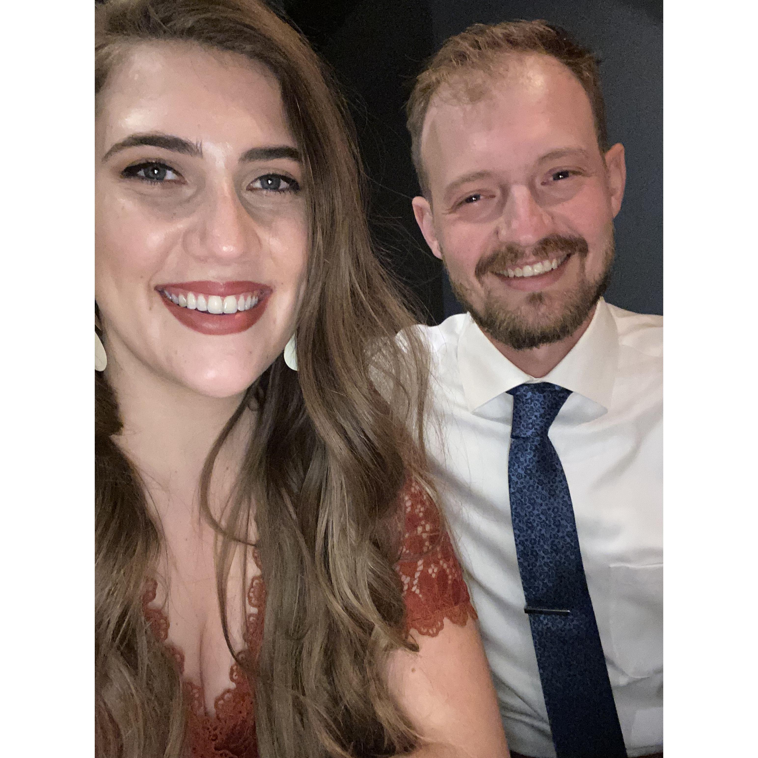 Our first wedding as an engaged couple