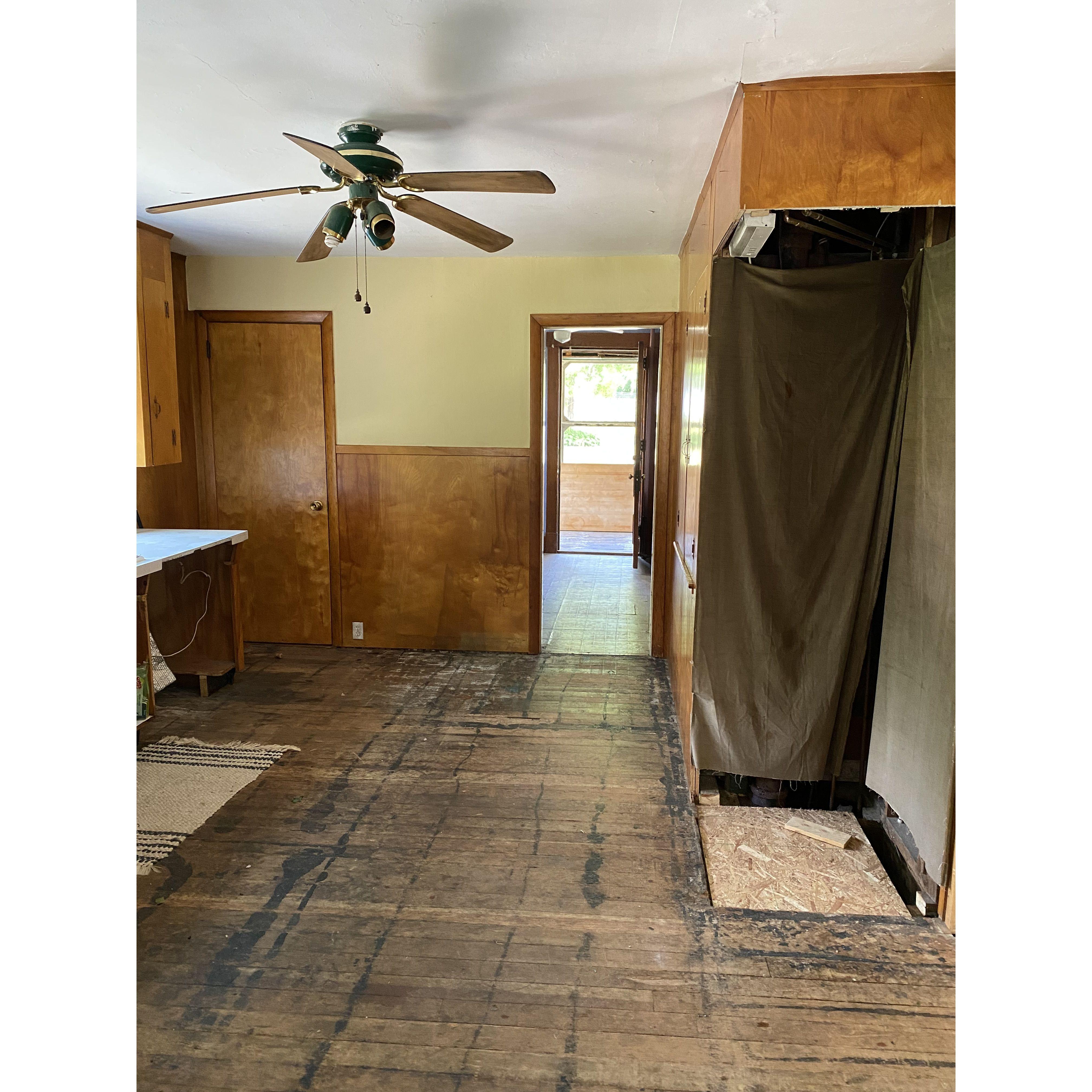 Before photo of kitchen renovation