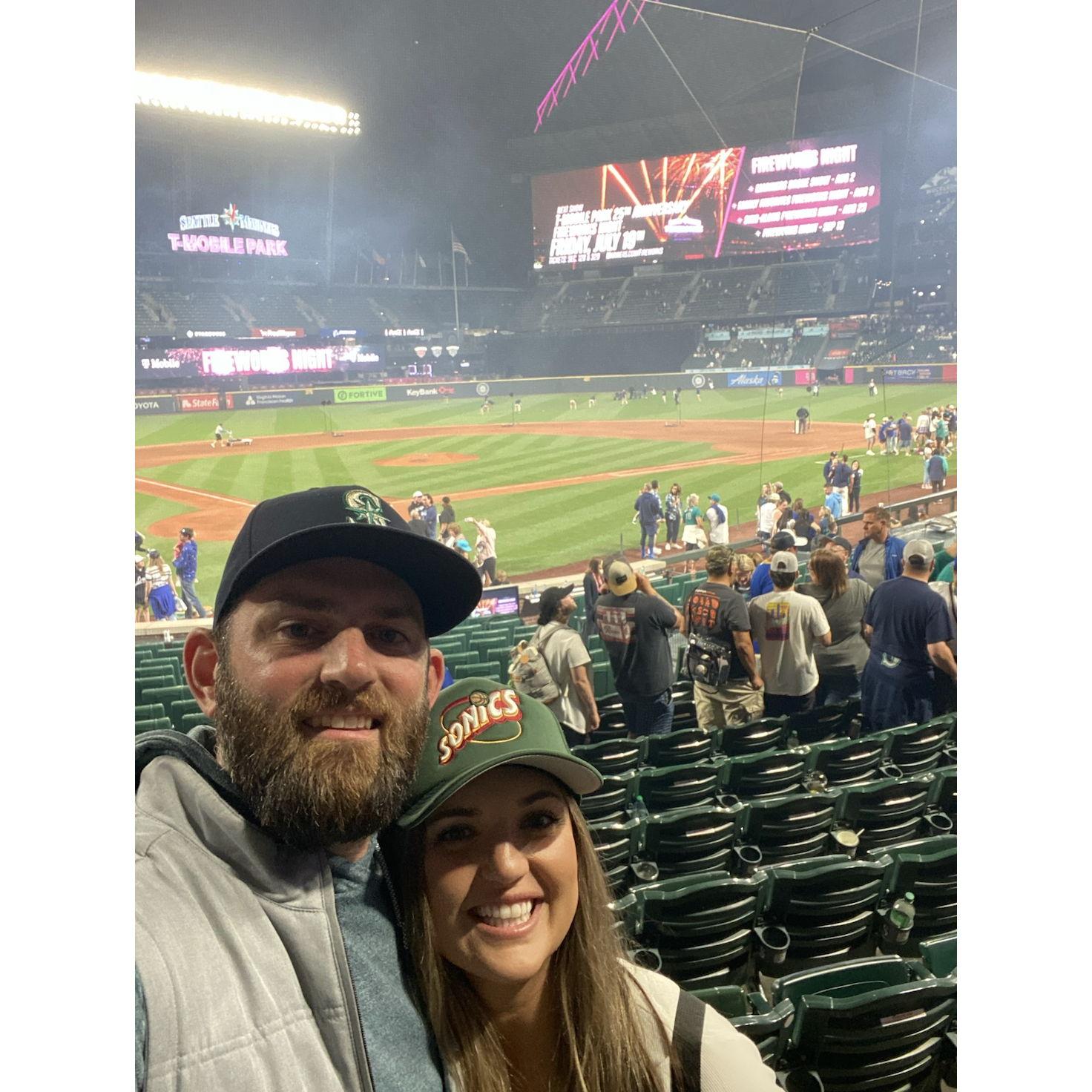 Mariner's game on the 4th of July, 2025.
