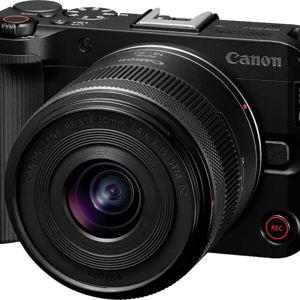 Canon - EOS R50 V 4K Video Mirrorless Camera with RF-S14-30mm F4-6.3 IS STM PZ Lens - Black
