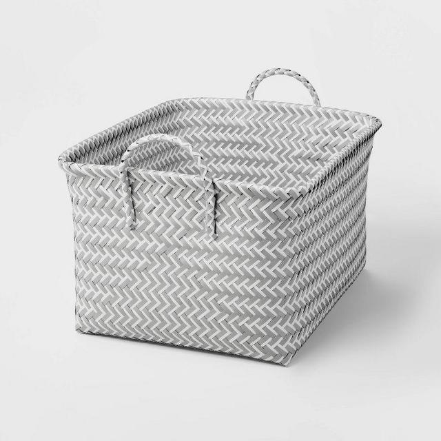 Large Woven Rectangular Storage Basket - Brightroom™