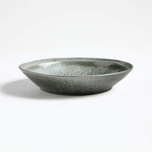 Prairie Natural Recycled Stoneware Low Bowl + Reviews | Crate & Barrel