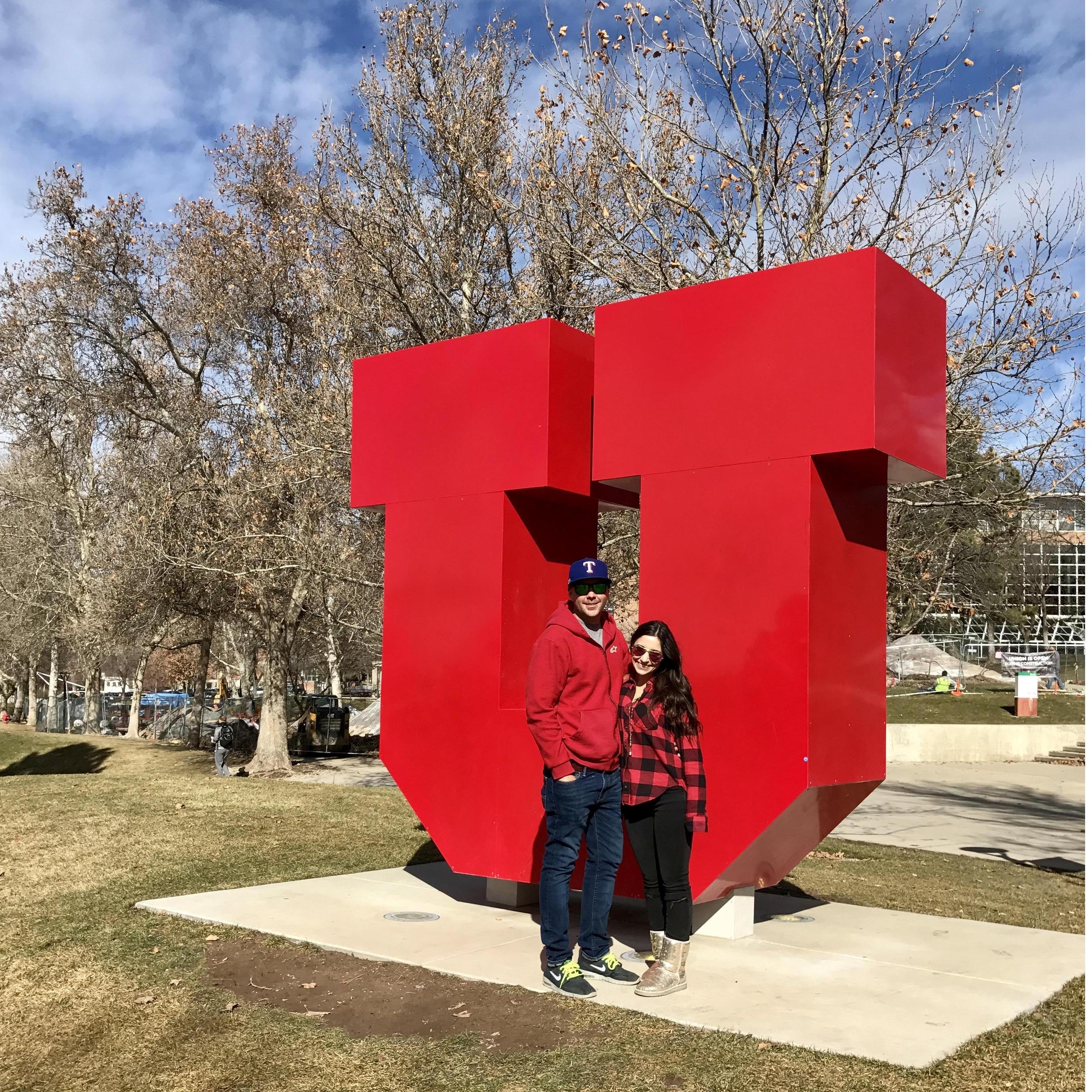 Showing Ryan the University of Utah!