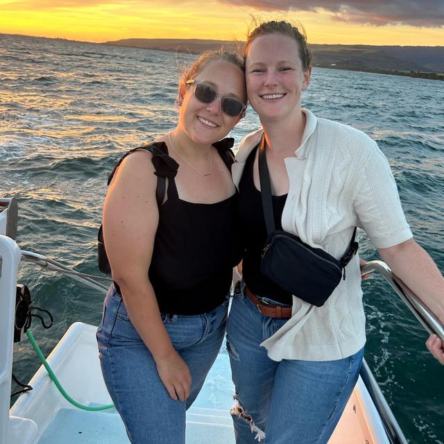 Dinner cruise on our honeymoon