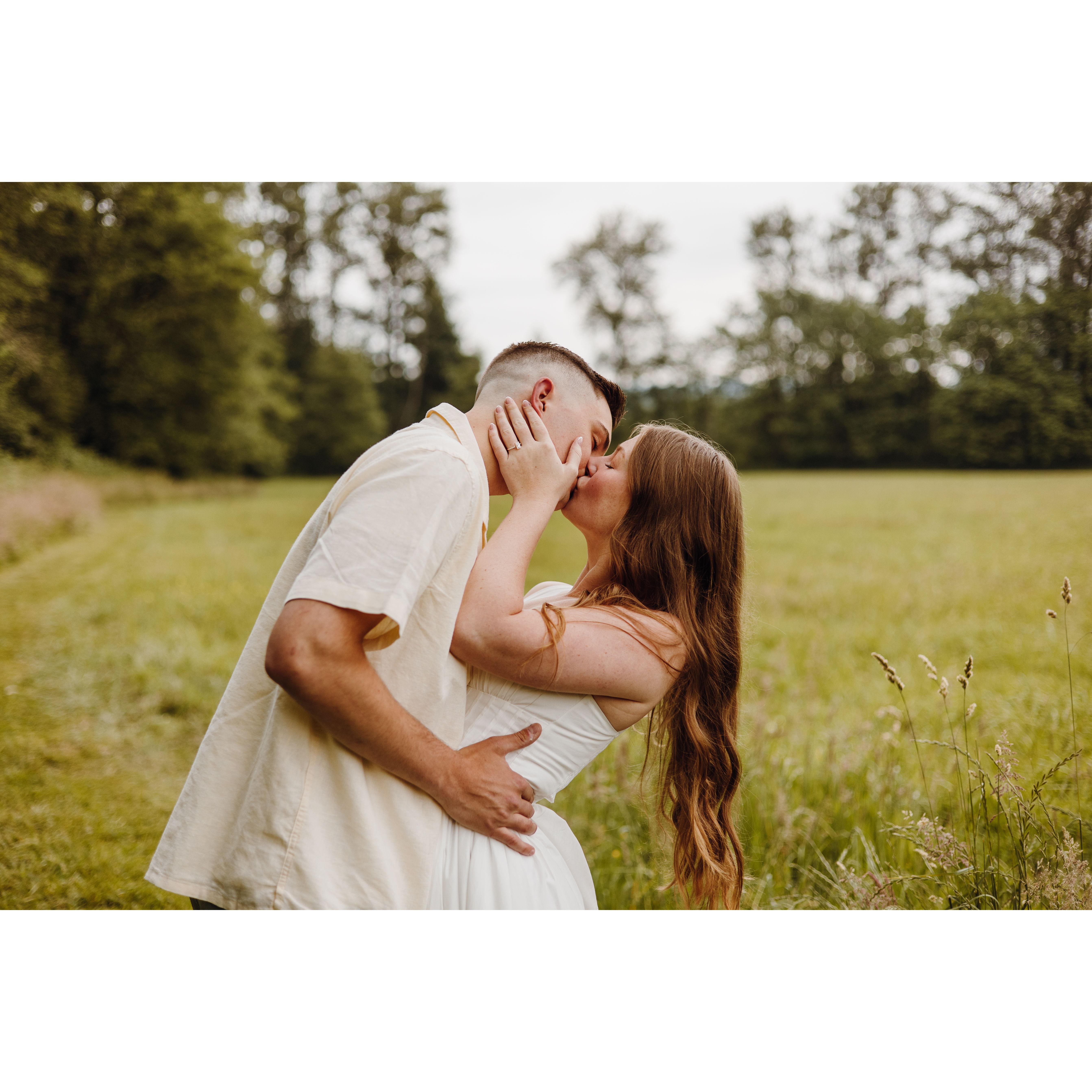 We got the most beautiful engagement pictures taken